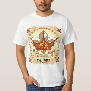 T-shirt coutume de la reine royale