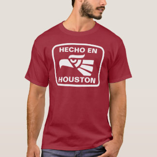 T-shirt Coutume de personalizado d'en Houston de Hecho