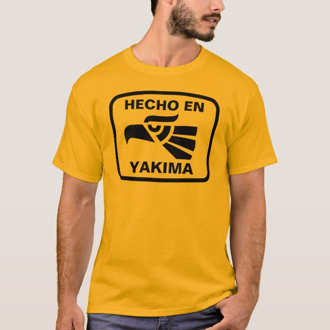 T-shirt Coutume de personalizado d'en Yakima de Hecho (Devant)