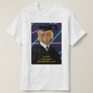 T-shirt Coutume drôle d'annuaire de Macaque de singe