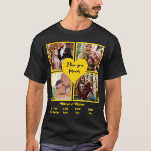 T-shirt Coutume Gold 50e anniversaire 4 Collage de photos