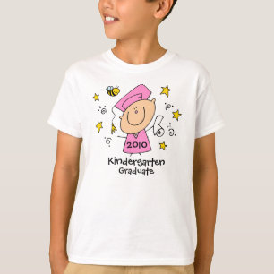 T-shirt Coutume mignonne de diplômé de fille