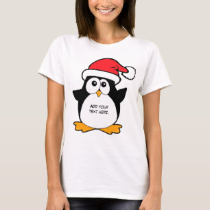 T-shirt Coutume mignonne de pingouin de Noël