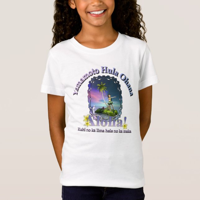 T-Shirt Coutume pour l'avant de danse polynésienne d'Ohana (Devant)