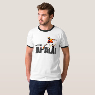 T-shirt Coutume, sport Basque Jai Alai/logo de Cesta Punta