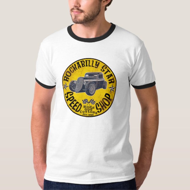 T-shirt Coutumes et hot rod (Devant)