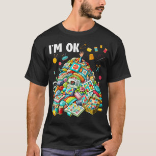 T-shirt Couture de patchwork drôle Brodeuse Couturière JE