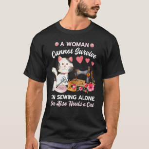 T-shirt Couture et chat