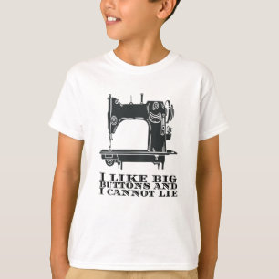 T-shirt Couture - J'aime les gros boutons et je ne peux pa