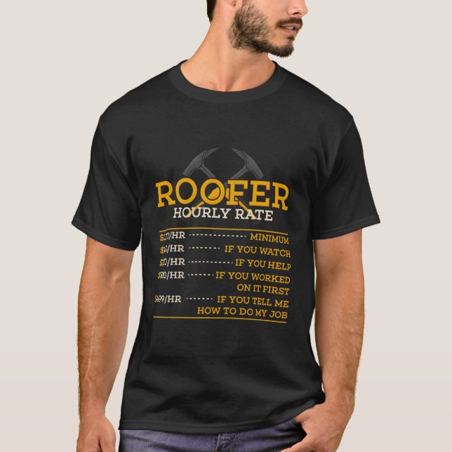 T-shirt Couvercle à tarif horaire (Devant)