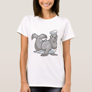 T-shirt Couvercle Chef Chapeau de chef Cuisinier
