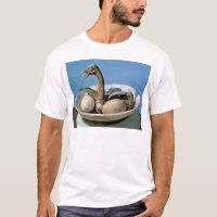 Couvercle d'un pot d'albâtre décoré d'un oiseau