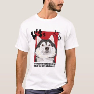 T-shirt Couverture Alaskan Malamute