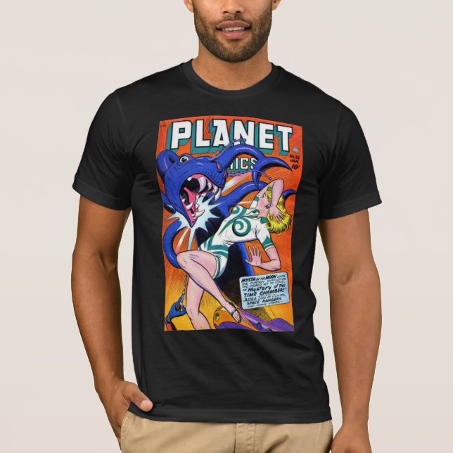 T-shirt Couverture Art Planet Comics Numéro 52 (Devant)