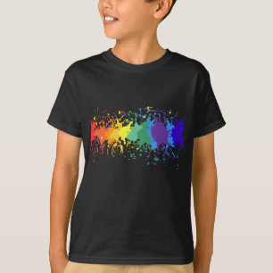 T-SHIRT COUVERTURE ARTISTIQUE SPLASH GRAFFITI PEINTURE DRI