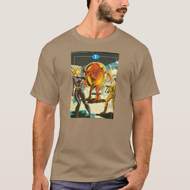 T-shirt Couverture de bande dessinée MYSTÉRIEUSE de la (Devant)