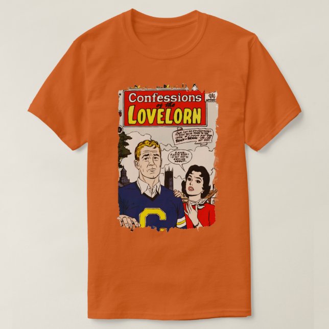 T-shirt Couverture de la bande dessinée Retro Coeur brisé  (Design devant)