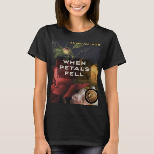 T-shirt Couverture de livre frappant Conception sur noir