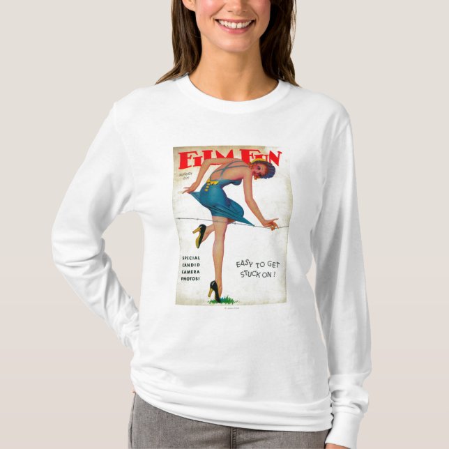 T-shirt Couverture de magazine d'amusement de film 7 (Devant)