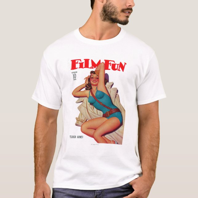 T-shirt Couverture de magazine d'amusement de film 9 (Devant)
