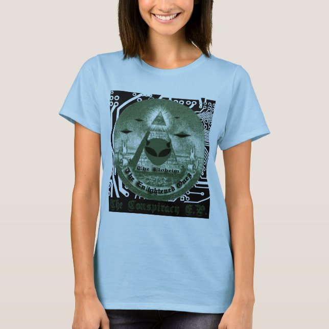 T-shirt couverture de PE de conspiration d'eloheim (Devant)