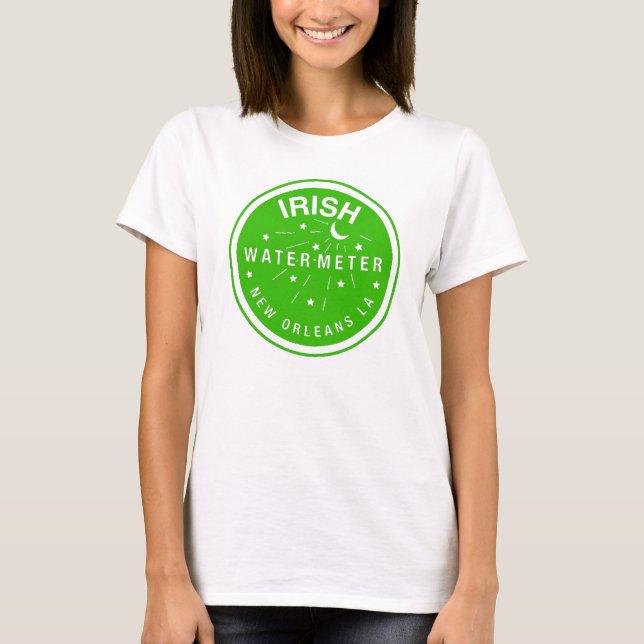 T-shirt Couverture du compteur d'eau irlandais de la Nouve (Devant)