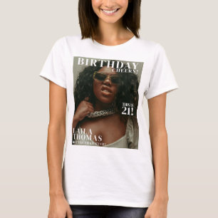 T-shirt Couverture du magazine de fête d'anniversaire pers