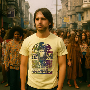 T-shirt Couverture vintage des années 60 / Art psychédéliq