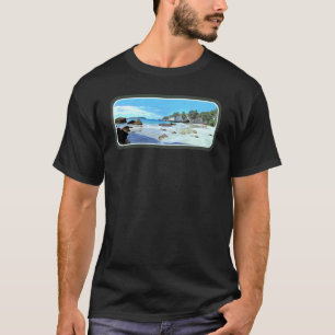 T-shirt Cove de la cathédrale Coromandel Nouvelle-Zélande