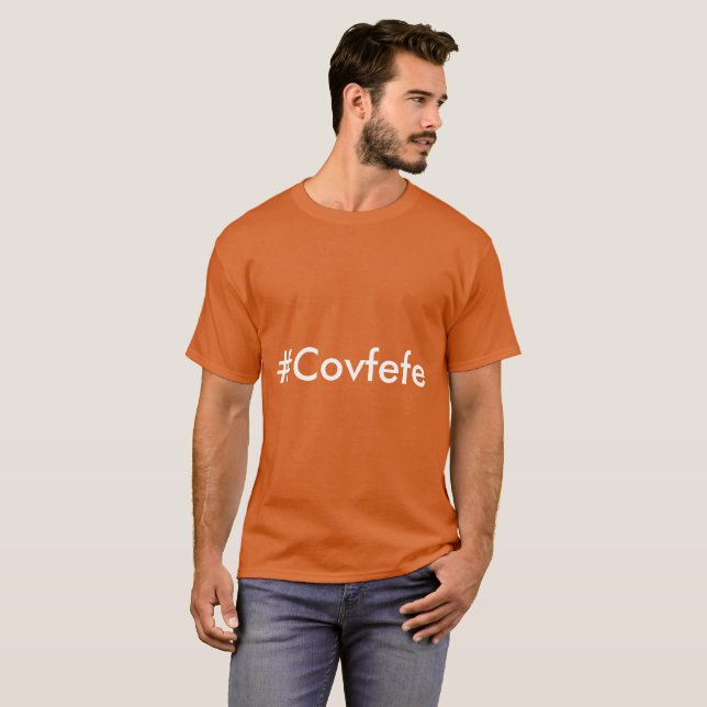 T-shirt #Covfefe Typo Oups le tweet Twitter de Donald Trum (Devant entier)