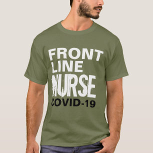 T-shirt Covid des infirmières de première ligne 19 Coron