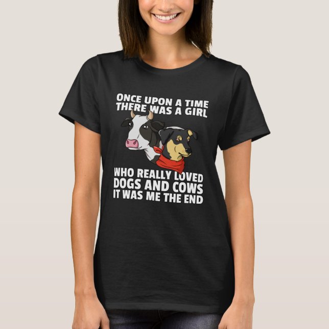 T-shirt Cow And Dog   For A Farmer (Devant)