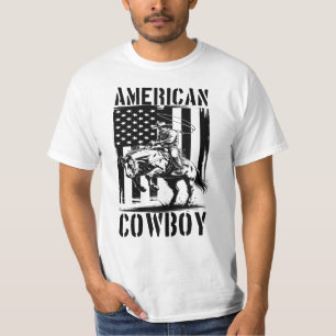 T-shirt Cow-boy Américain Patriotique