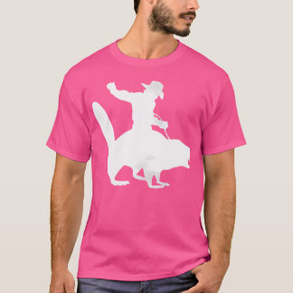 T-shirt Cow-boy chevauchant un castor en détresse