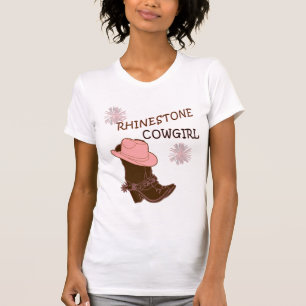 T-shirt Cow-girl de fausse pierre