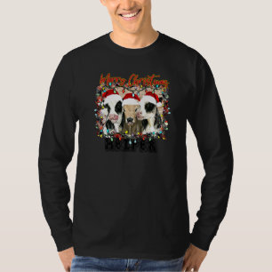 T-shirt Cow Merry Christmas Hanging With My Heifer Farmer