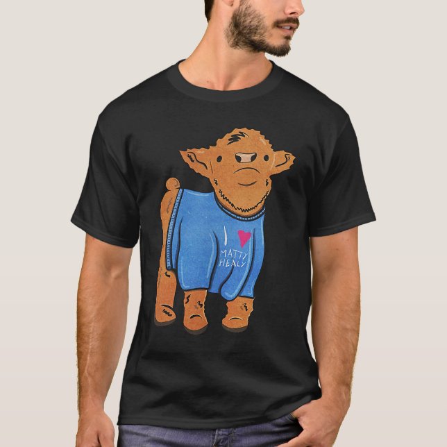 T-shirt Cow wearing I Love Matty Healy The 1975 BFIAFL (Devant)