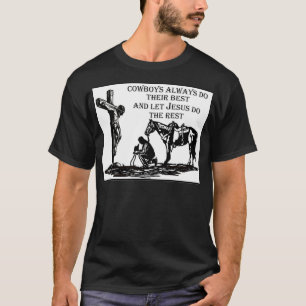 T-shirt Cowboy agenouillé à la croix