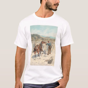 T-shirt Cowboy avec le cheval dans Arroyo… (1324)