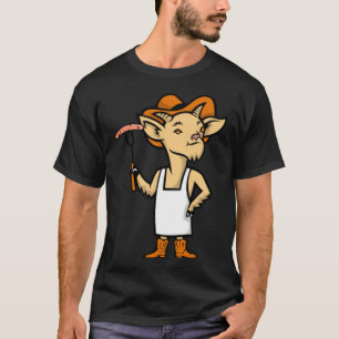 T-shirt Cowboy Billy Goat Barbecue Chef bagel baking 