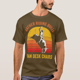 T-shirt Cowboy Bull Rider Rodeo Bull Rider Drôle