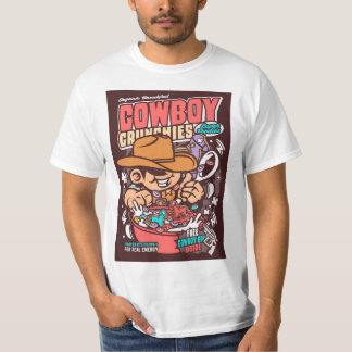 T-shirt Cowboy Cereal Pop Art Parodie