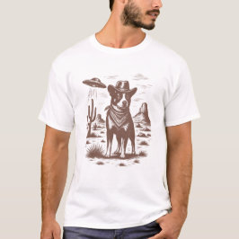 T-Shirt Cowboy Chien Et Ovnis