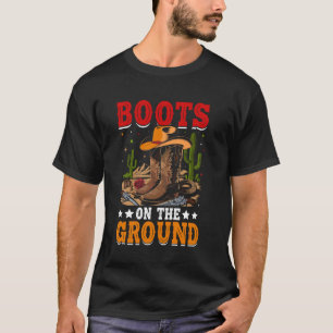 T-shirt Cowboy Cowgirl Danse en Ligne Boots on the Ground