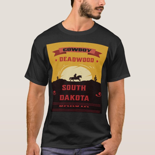 T-shirt Cowboy du dakota sud de Deadwood (Devant)