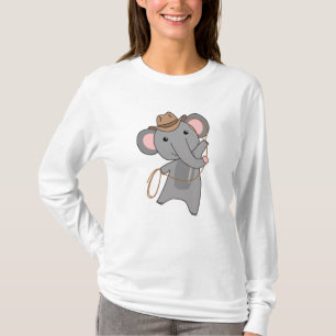 T-shirt Cowboy Elephant Safari Lasso Western