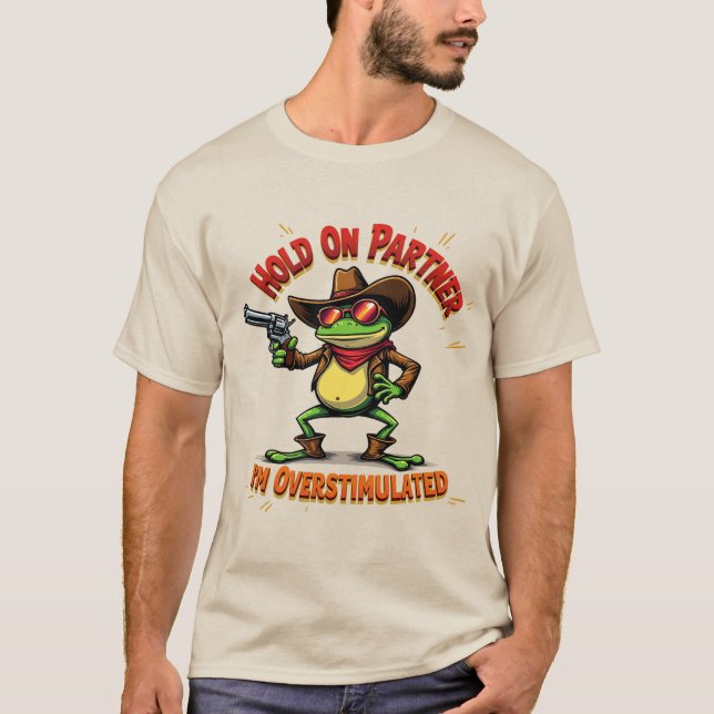 T-shirt Cowboy Frog Sweatshirt - Western Cowboy Cadeau (Devant)