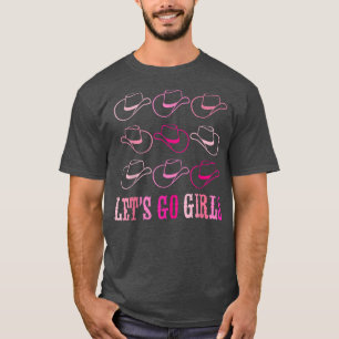 T-shirt Cowboy Hat Let's Go Girls Western Cowgirls
