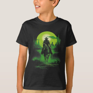 T-shirt Cowboy Horseck Riding Salon Gunfight Sheriff 1
