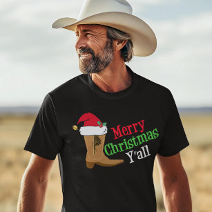 T-shirt Cowboy Joyeux Noël Yall